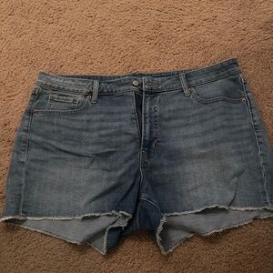 Old Navy Blue Jean Shorts Distressed Casual